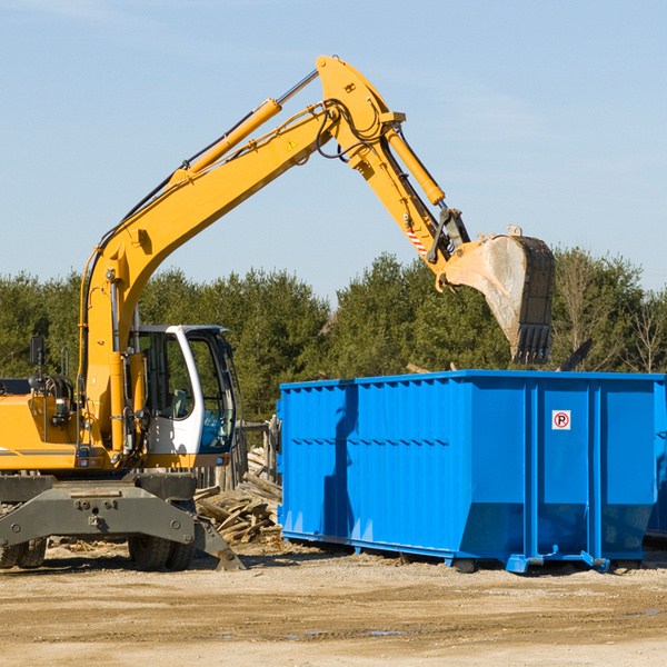 are there any restrictions on where a residential dumpster can be placed in Carrier Mills